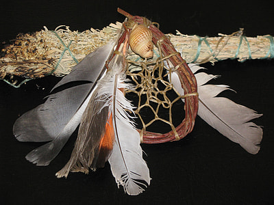white and brown dreamcatcher thumbnail