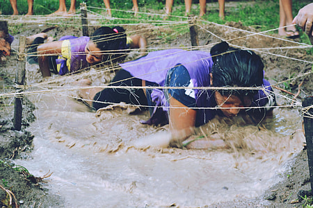 woman crawling on puddle thumbnail