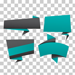 Banners, green and gray abstract photo PNG clipart