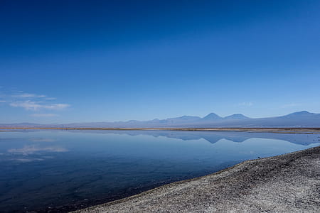 aerial view of calm waters thumbnail