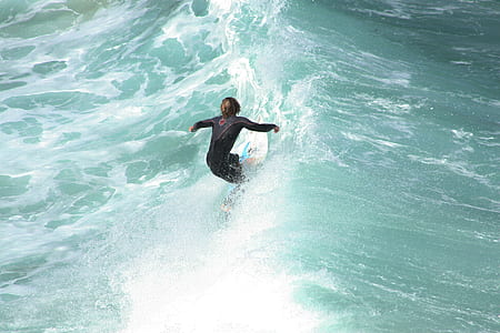 person surfing on big waves thumbnail