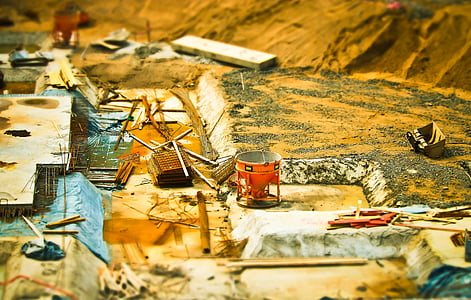 focus photography of construction site miniature thumbnail