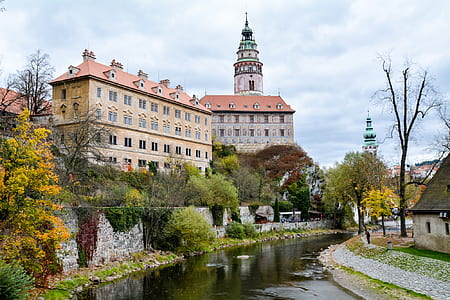 brown concrete castle beside body of water thumbnail