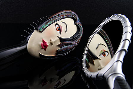vanity mirror and brush set thumbnail