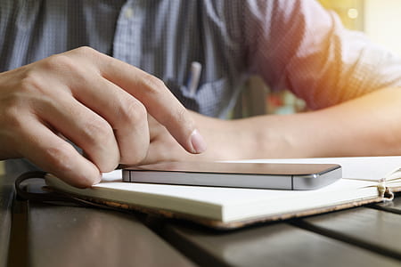 man, person, hands, smartphone thumbnail
