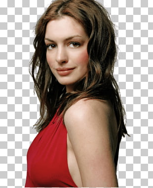 Anne Hathaway With Headphones Woman Wearing White Tank Top Png