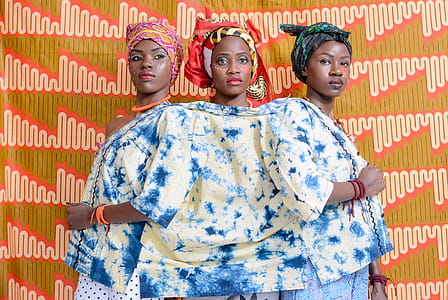 Three Women in White-and-blue Top thumbnail
