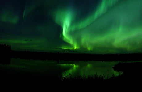 photo of green Northern lights thumbnail