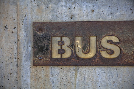 brown and white Bus signage thumbnail