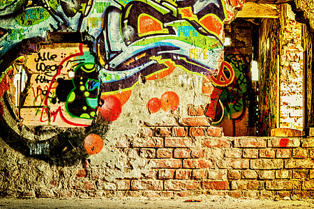 assorted-color graffiti taken at daytime thumbnail