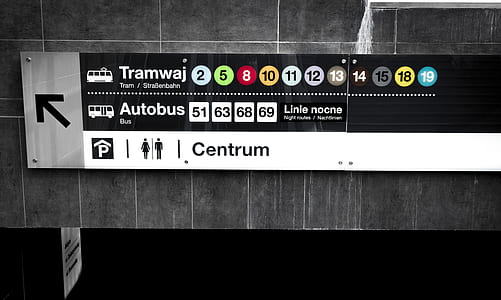black-and-white, tram, numbers, station thumbnail