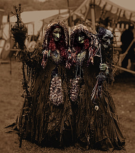 two person on witchcraft dresses in retro photography thumbnail