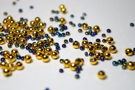 gold and blue beads thumbnail
