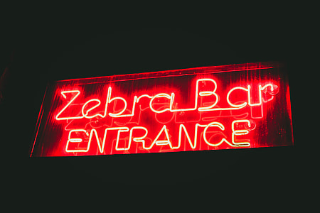 Zebra Bar Entrance LED signage thumbnail