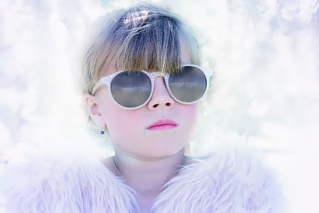 girl wearing fur top posing thumbnail