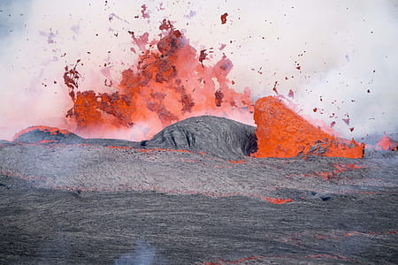 exploding lava at daytime thumbnail