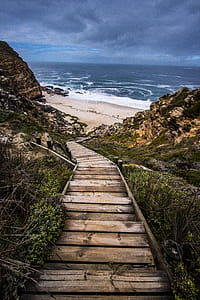 Wooden Stairs to Beach thumbnail