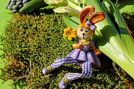 brown and purple rabbit toy thumbnail