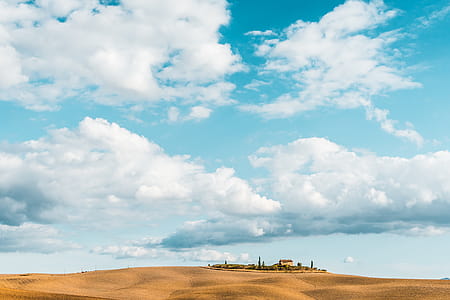 Typical Tuscan Landscape After Harvest, Val d’Orcia Italy thumbnail
