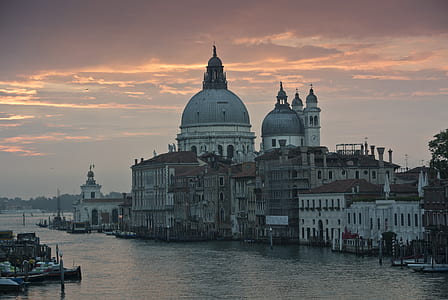 Santa Maria della Salute, Italy during golden hour thumbnail