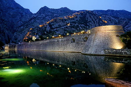 photo of fort wall during night thumbnail