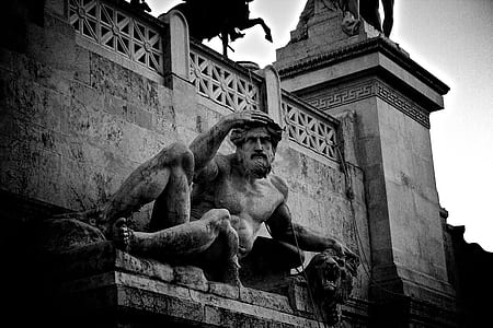 black-and-white, historical, statue, monument thumbnail