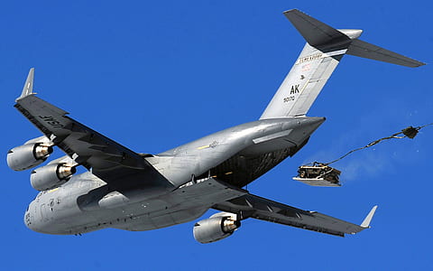 Gray Jetplane on Blue Sky thumbnail