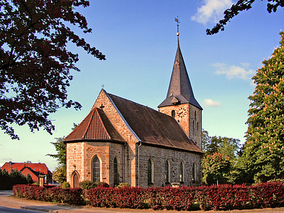 brown and black church near tree thumbnail