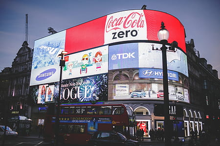 Red Coca Cola Zero Signage thumbnail