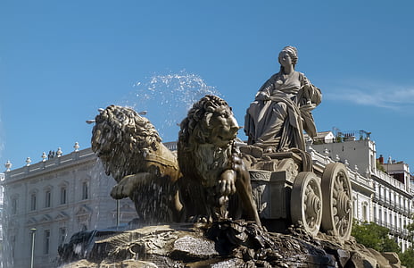 woman riding lion carriage statue thumbnail