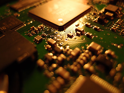 macro photo of green circuit board thumbnail
