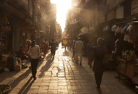 people walking on street thumbnail