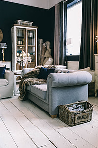 Beautiful vintage living room interior thumbnail