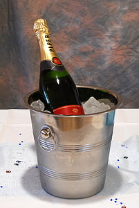 champagne bottle on ice bucket thumbnail
