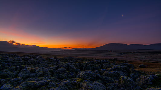 brown rocks during golden hour thumbnail