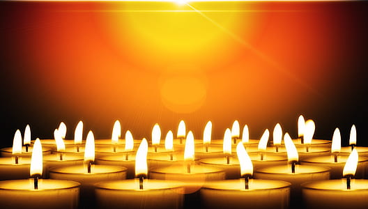 tealight candle lot with ray of light thumbnail