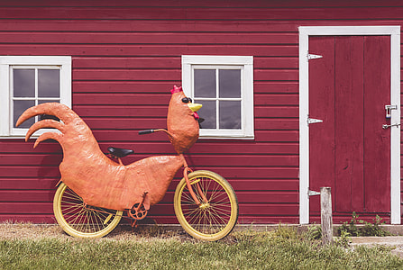 brown and black rooster style bicycle thumbnail