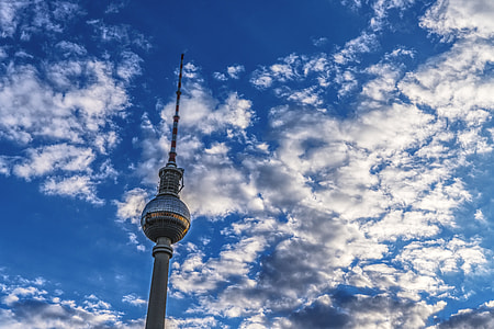 tower under cirrus clouds thumbnail