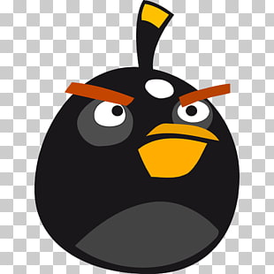 Bird beak , Angry bird black, black Angry Bird illustration PNG clipart