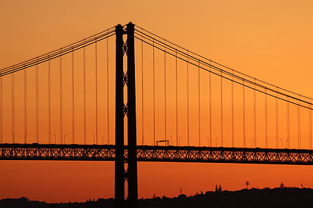 hanging bridge at dawn thumbnail