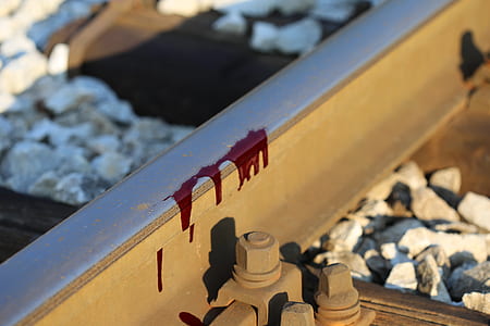 drop of blood on railway thumbnail