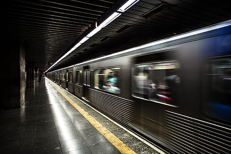 lights, dark, train, tunnel thumbnail