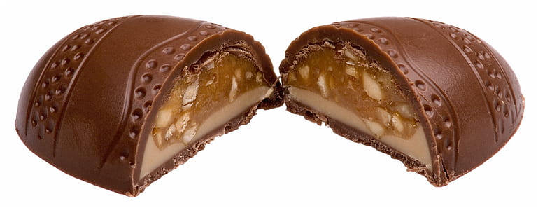 chocolate on white background thumbnail
