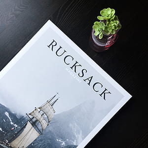 Rucksack magazine on table thumbnail