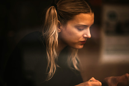 Girl in Pigtails with blonde Hair  thumbnail