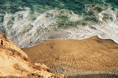 aerial view photography of seashore thumbnail