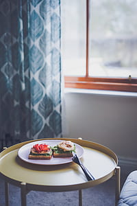 egg sandwiches on palte thumbnail