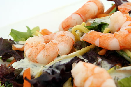 vegetable salad with shrimps thumbnail