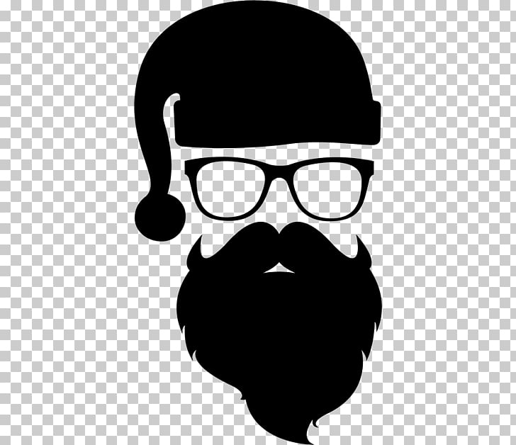 Santa Claus Silhouette Hipster Santa Claus Png Clipart