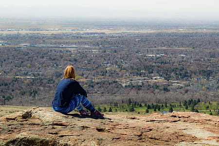 Person Seating on Brown Ground thumbnail